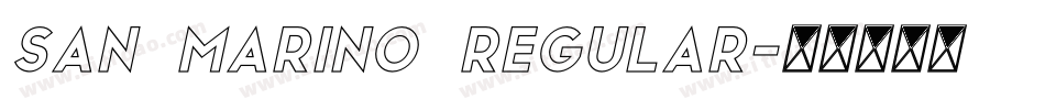 San Marino Regular字体转换